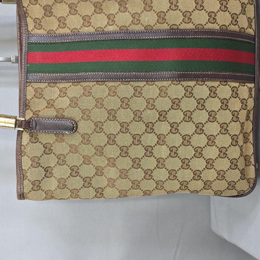 ✨️GUCCI GG Canvas Web Sherry Line Tote Bag - Picture 3 of 16